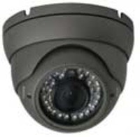 IR Indoor/Outdoor Turret Camera, 2.8-12mm, Dark Grey Housing